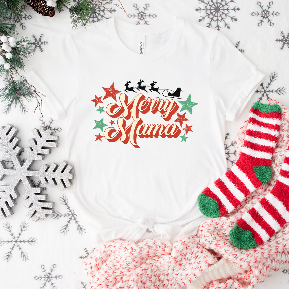 Merry Mama Design - Christmas Unisex Crewneck T-Shirt Sweatshirt Hoodie