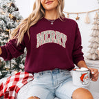 Merry Leopard Design - Christmas Unisex Crewneck T-Shirt Sweatshirt Hoodie