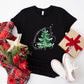 Merry Bright Tree Design - Christmas Unisex Crewneck T-Shirt Sweatshirt Hoodie