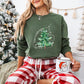 Merry Bright Tree Design - Christmas Unisex Crewneck T-Shirt Sweatshirt Hoodie