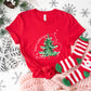 Merry Bright Tree Design - Christmas Unisex Crewneck T-Shirt Sweatshirt Hoodie