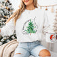 Merry Bright Tree Design - Christmas Unisex Crewneck T-Shirt Sweatshirt Hoodie