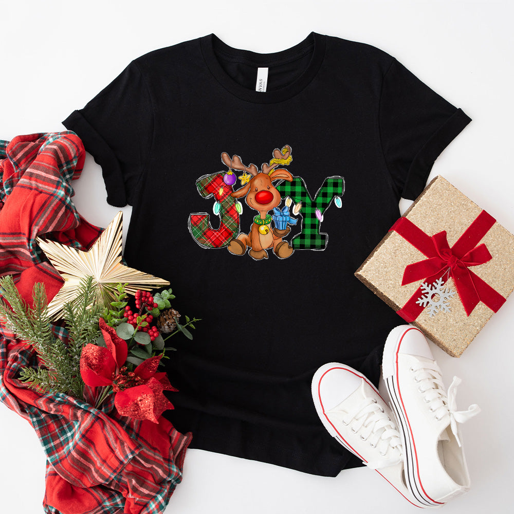 Joy Deer Design - Christmas Unisex Crewneck T-Shirt Sweatshirt Hoodie