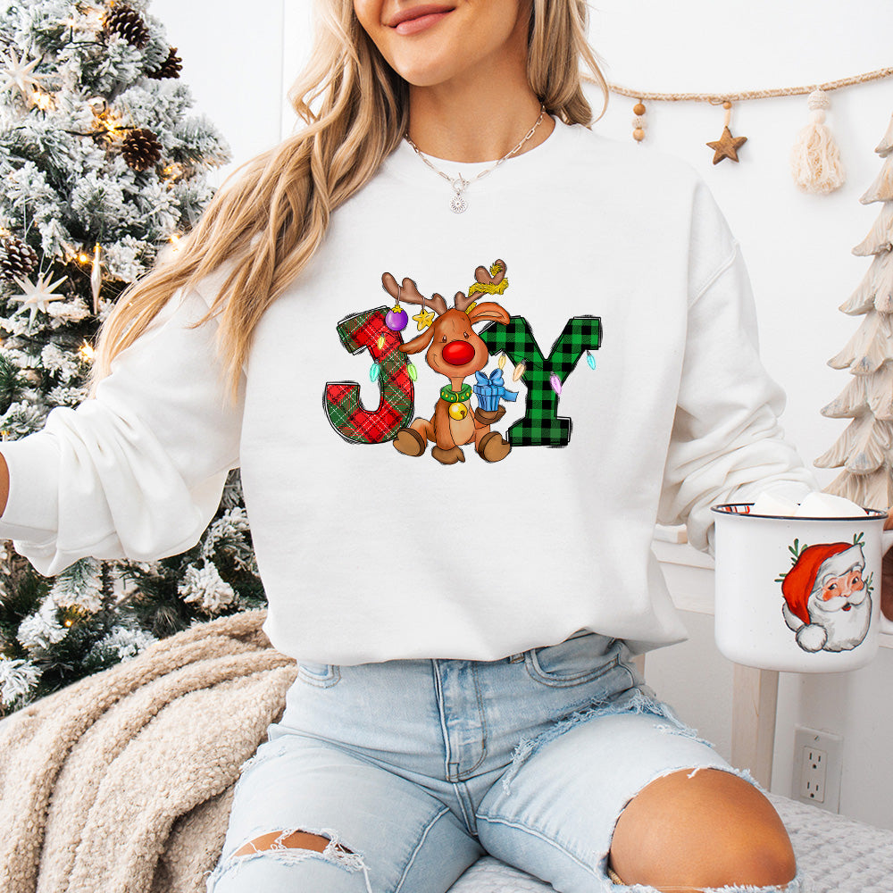 Joy Deer Design - Christmas Unisex Crewneck T-Shirt Sweatshirt Hoodie