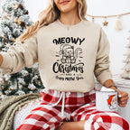 Meowy Christmas And a Happy Meow Year - Christmas Unisex Crewneck T-Shirt Sweatshirt Hoodie
