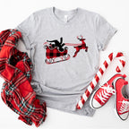 Santas Sleigh Buffalo Design - Christmas Unisex Crewneck T-Shirt Sweatshirt Hoodie