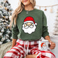 Santa Claus Face Design - Christmas Unisex Crewneck T-Shirt Sweatshirt Hoodie