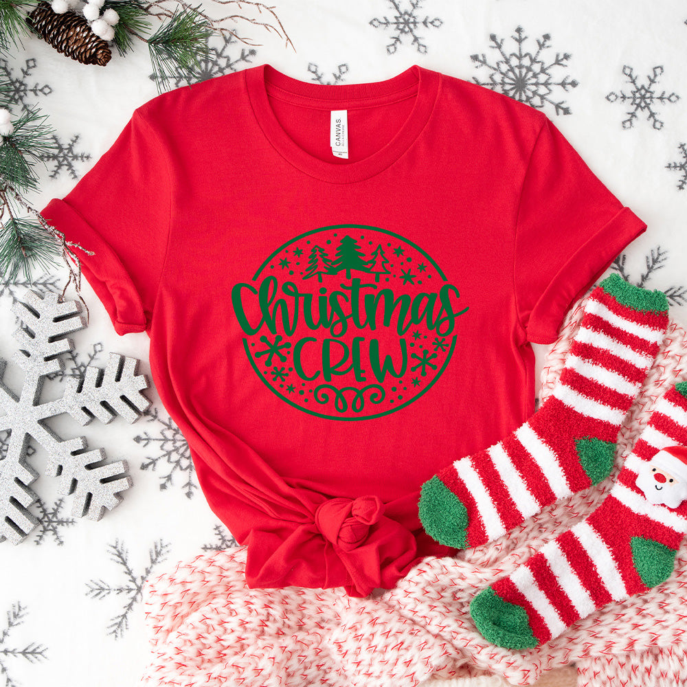 Christmas Crew Green Design - Christmas Unisex Crewneck T-Shirt Sweatshirt Hoodie