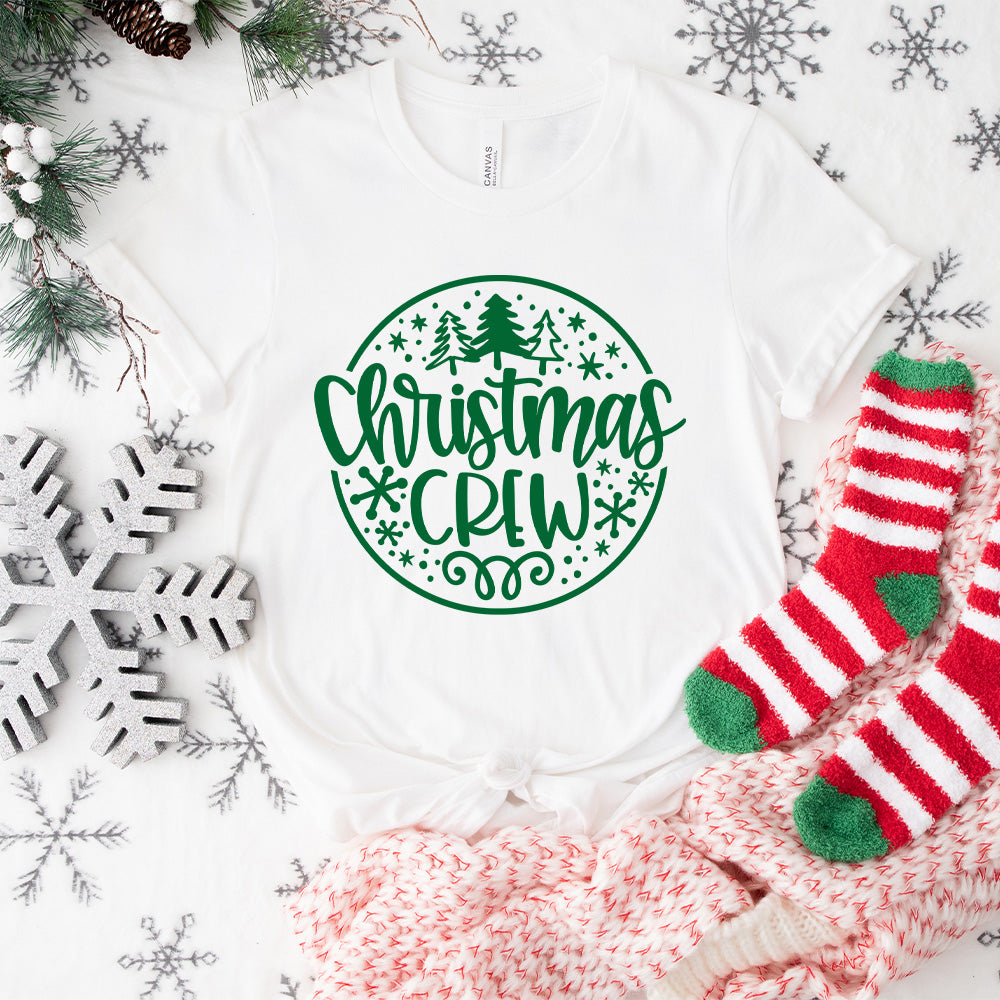 Christmas Crew Green Design - Christmas Unisex Crewneck T-Shirt Sweatshirt Hoodie