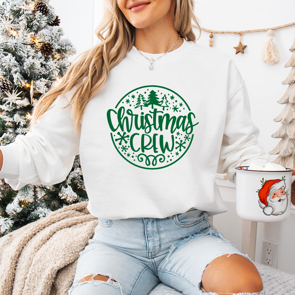 Christmas Crew Green Design - Christmas Unisex Crewneck T-Shirt Sweatshirt Hoodie