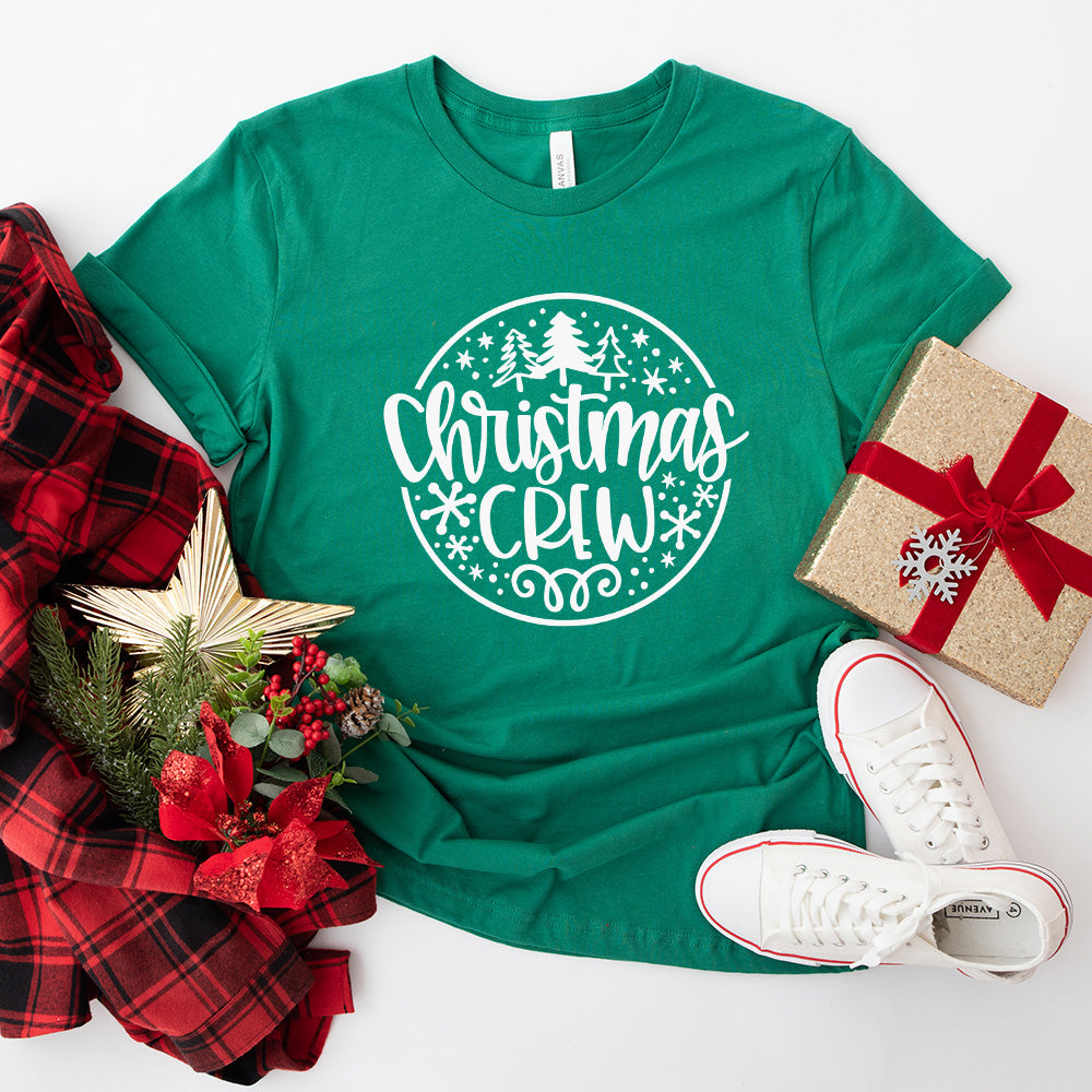 Christmas Crew Green Design - Christmas Unisex Crewneck T-Shirt Sweatshirt Hoodie