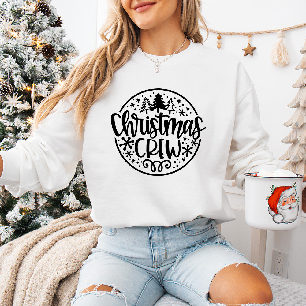 Christmas Crew Green Design - Christmas Unisex Crewneck T-Shirt Sweatshirt Hoodie