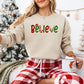 Christmas Believe Design - Christmas Unisex Crewneck T-Shirt Sweatshirt Hoodie