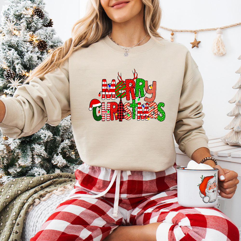 Merry Christmas Design - Christmas Unisex Crewneck T-Shirt Sweatshirt Hoodie