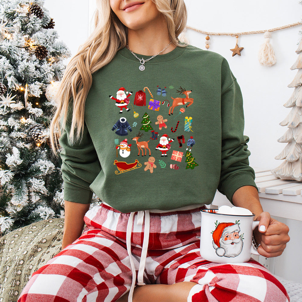 Christmas Vibes  Design - Christmas Unisex Crewneck T-Shirt Sweatshirt Hoodie