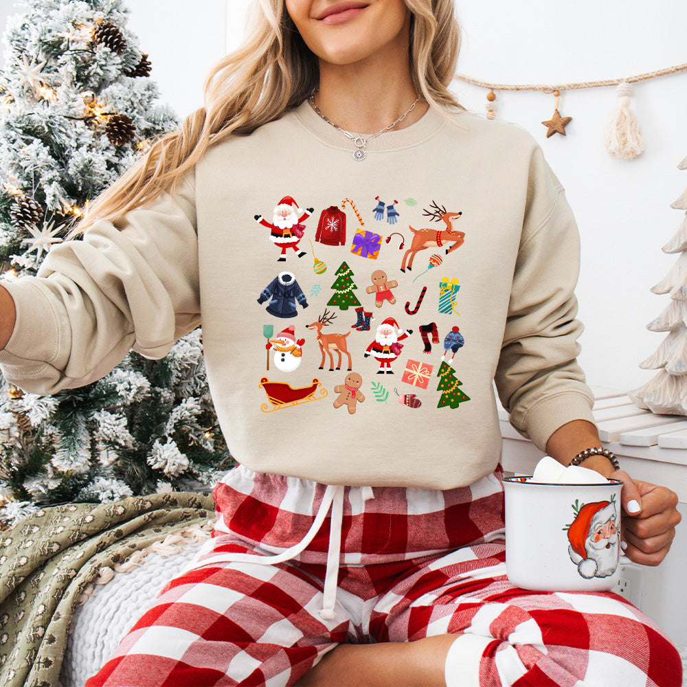 Christmas Vibes  Design - Christmas Unisex Crewneck T-Shirt Sweatshirt Hoodie