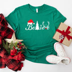 Christmas Believe Design - Christmas Unisex Crewneck T-Shirt Sweatshirt Hoodie