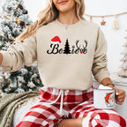 Christmas Believe Design - Christmas Unisex Crewneck T-Shirt Sweatshirt Hoodie