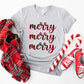 Merry Merry Merry Design - Christmas Unisex Crewneck T-Shirt Sweatshirt Hoodie