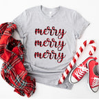 Merry Merry Merry Design - Christmas Unisex Crewneck T-Shirt Sweatshirt Hoodie