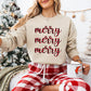 Merry Merry Merry Design - Christmas Unisex Crewneck T-Shirt Sweatshirt Hoodie