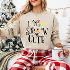 I'm Snow Cute  Design - Christmas Unisex Crewneck T-Shirt Sweatshirt Hoodie
