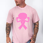 Fighting Breast Cancer Afro, Cancer Theme T-shirt, Hoodie, Sweatshirt