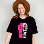 Her Fight, Cancer Theme T-shirt, Hoodie, Sweatshirt