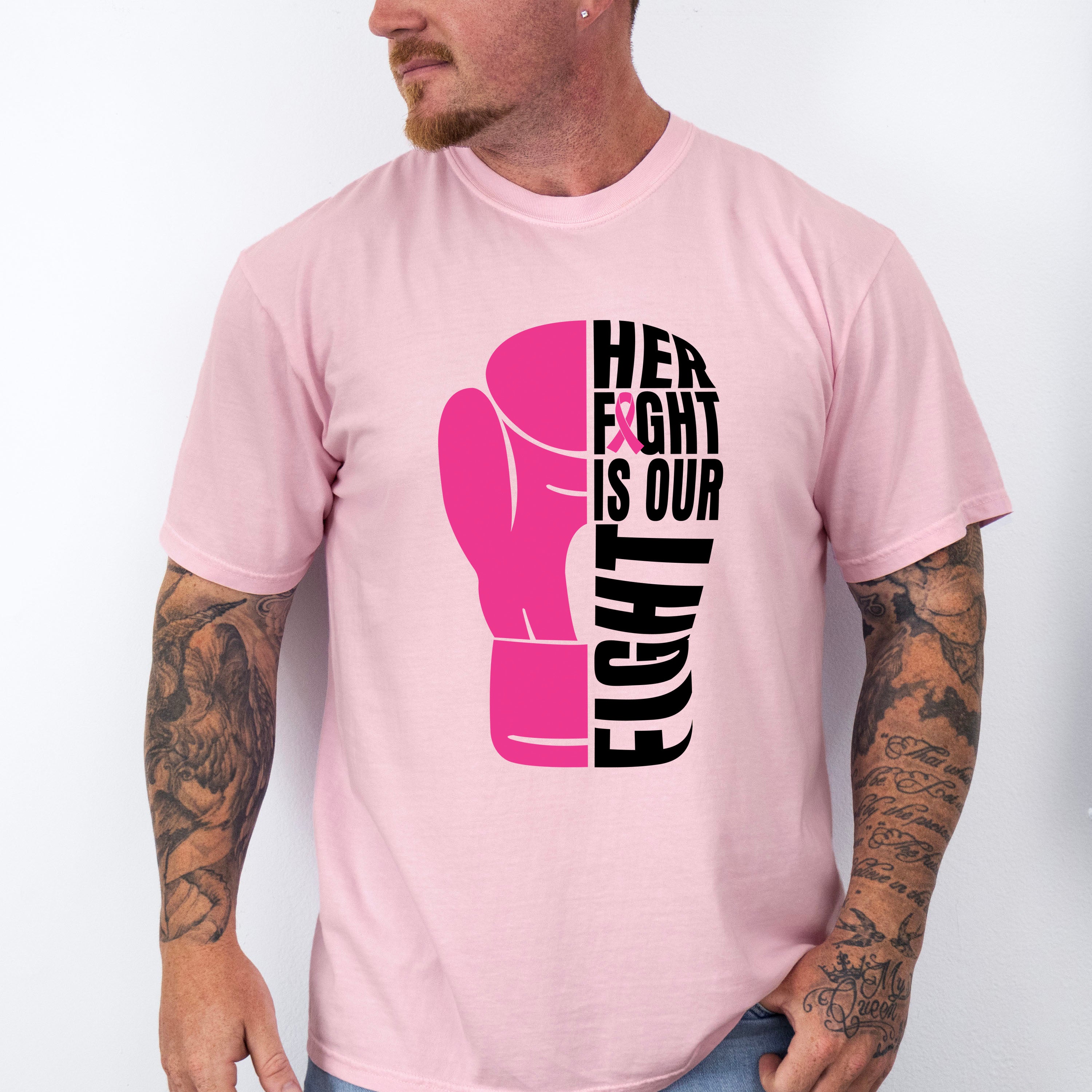 Her Fight, Cancer Theme T-shirt, Hoodie, Sweatshirt