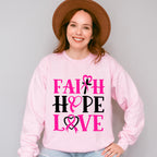 Faith, Hope and Love ,Cancer Theme T-shirt, Hoodie, Sweatshirt