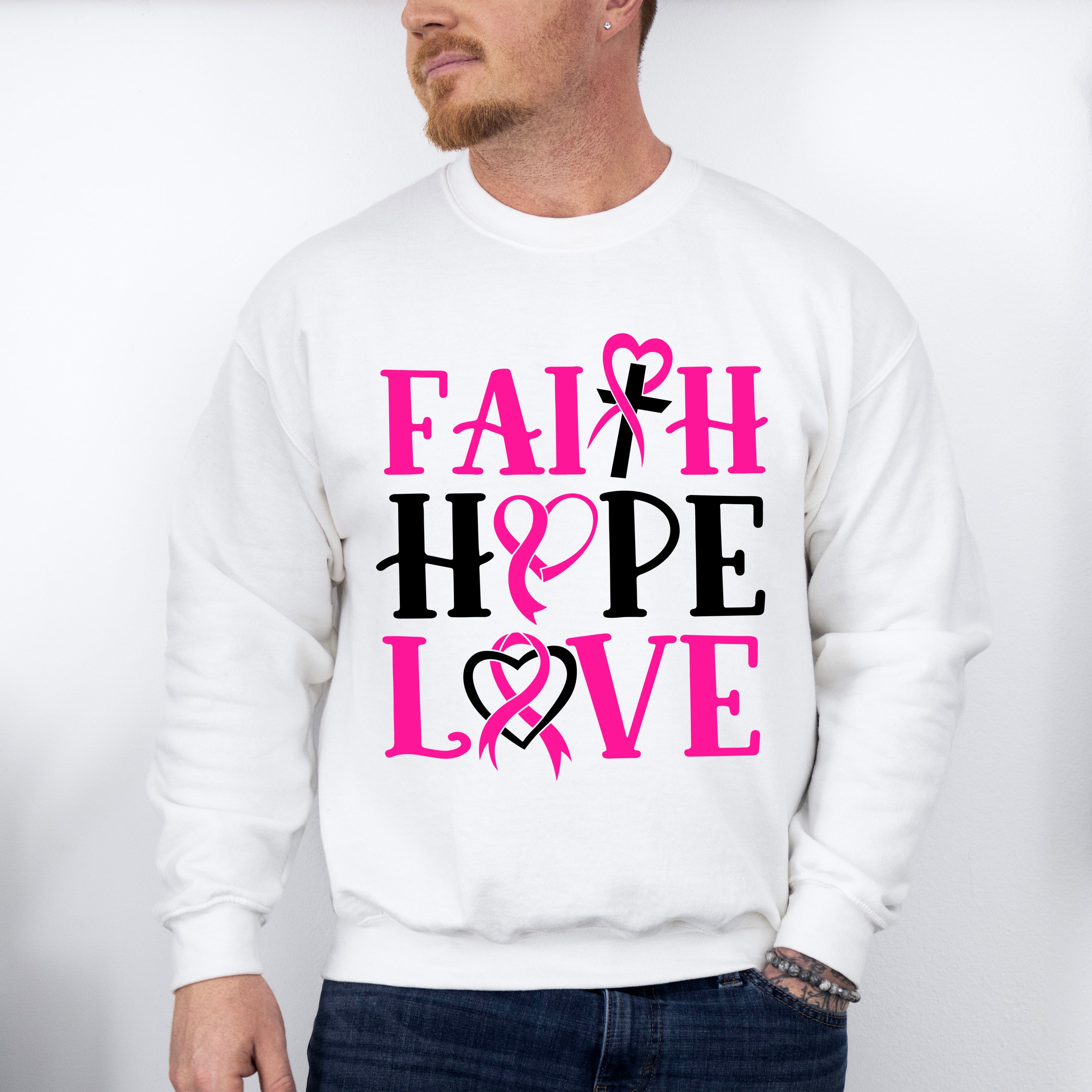 Faith, Hope and Love ,Cancer Theme T-shirt, Hoodie, Sweatshirt