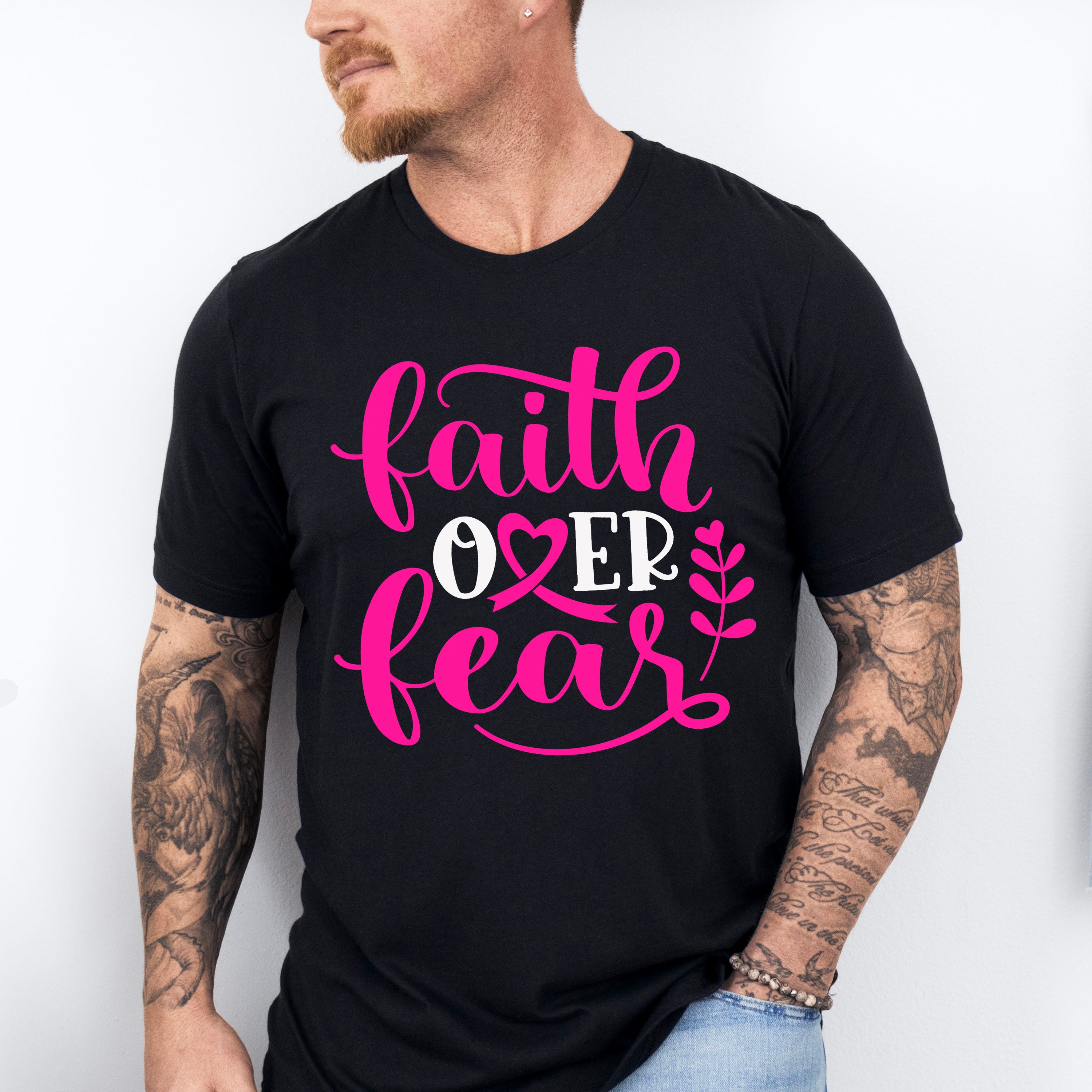 Faith Over Fear, Hope and Love ,Cancer Theme T-shirt, Hoodie, Sweatshirt