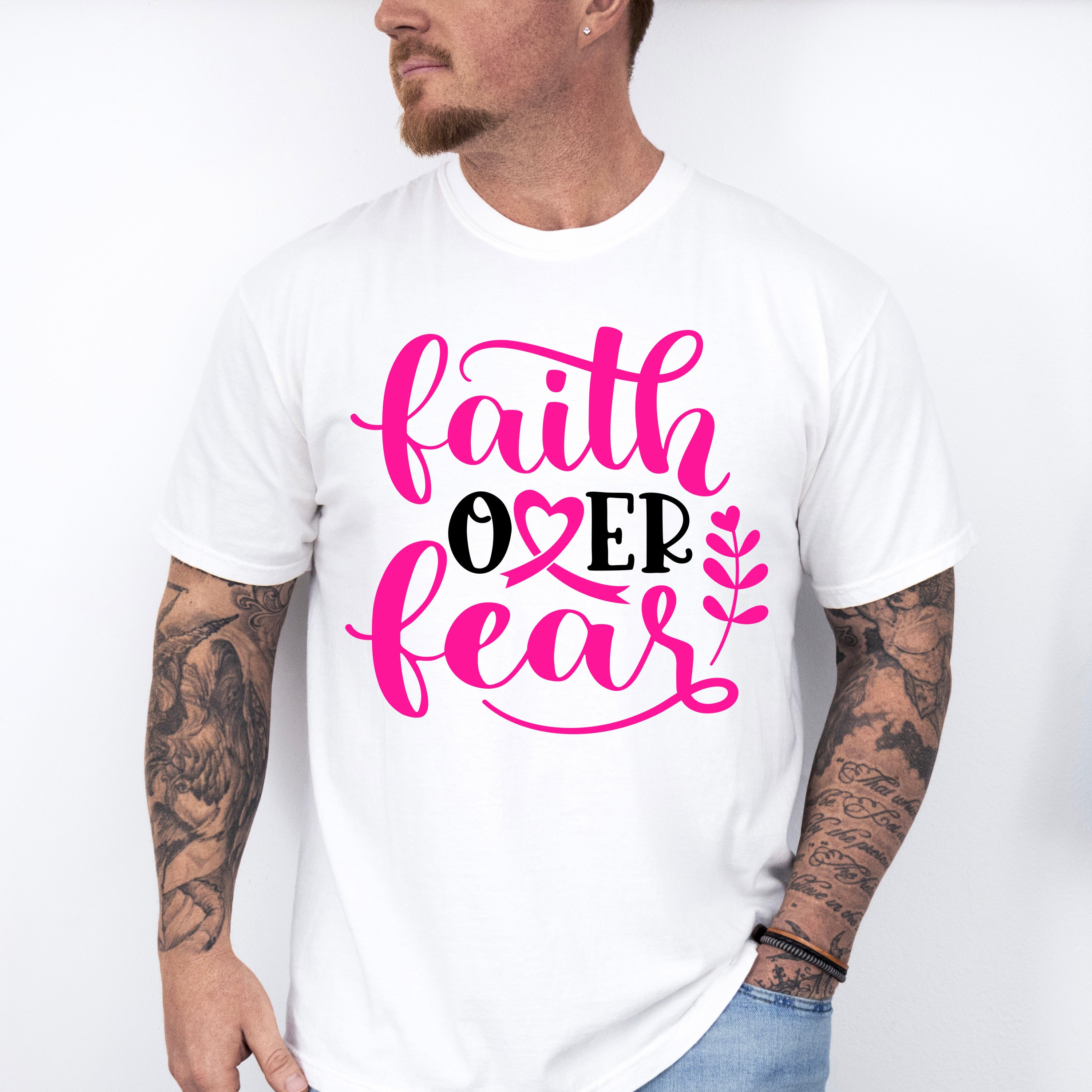 Faith Over Fear, Hope and Love ,Cancer Theme T-shirt, Hoodie, Sweatshirt