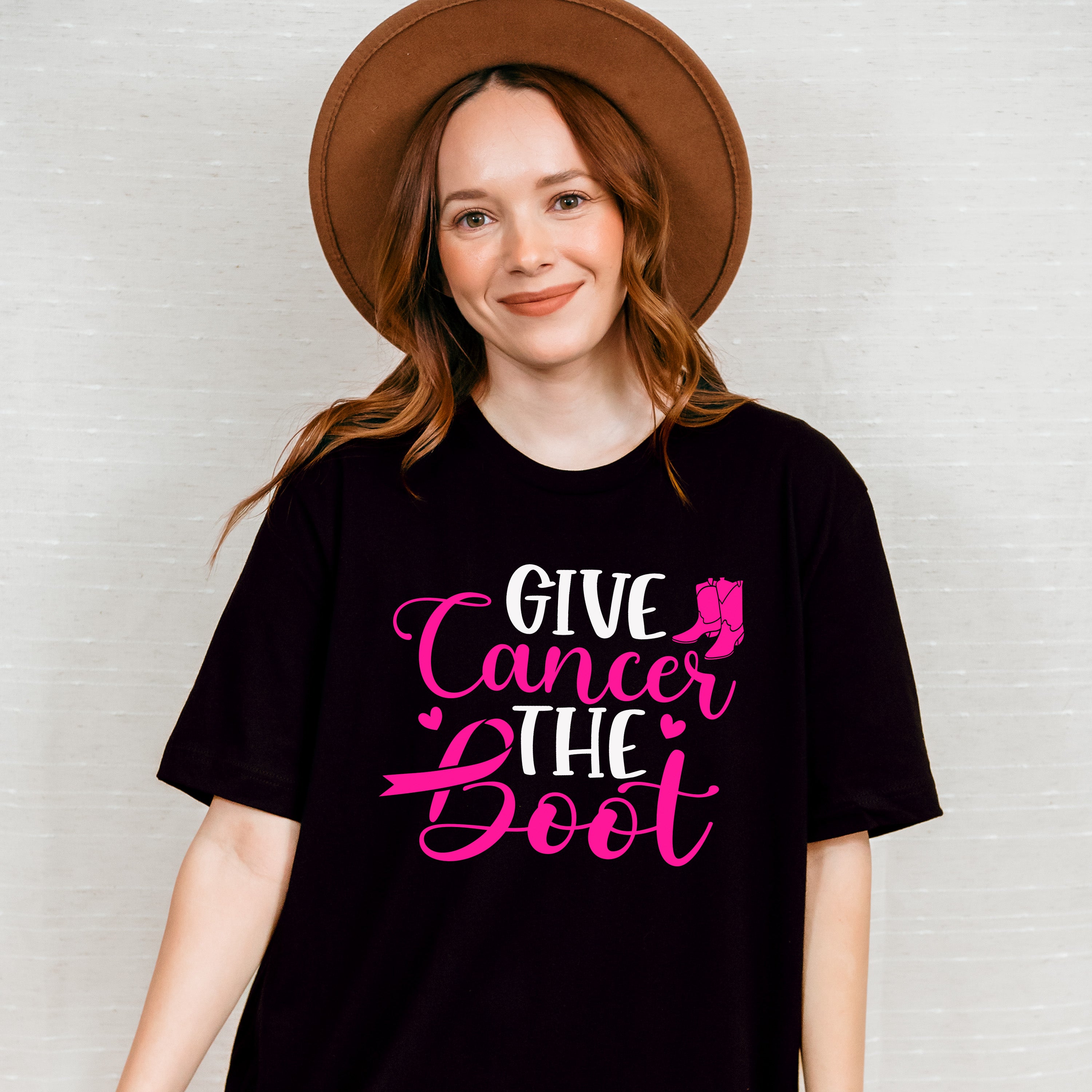 Give Cancer The Boot ,Cancer Theme T-shirt, Hoodie, Sweatshirt