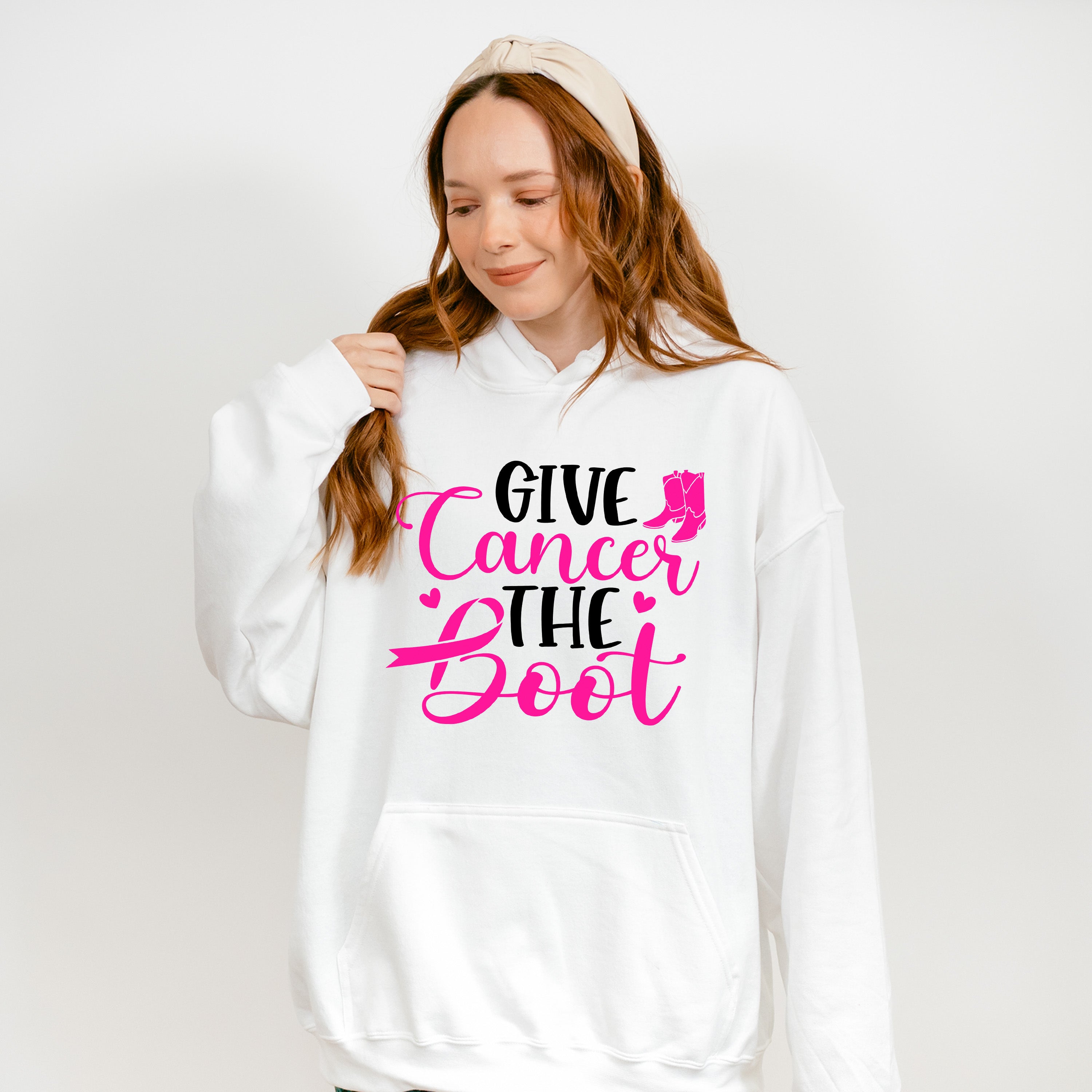 Give Cancer The Boot ,Cancer Theme T-shirt, Hoodie, Sweatshirt