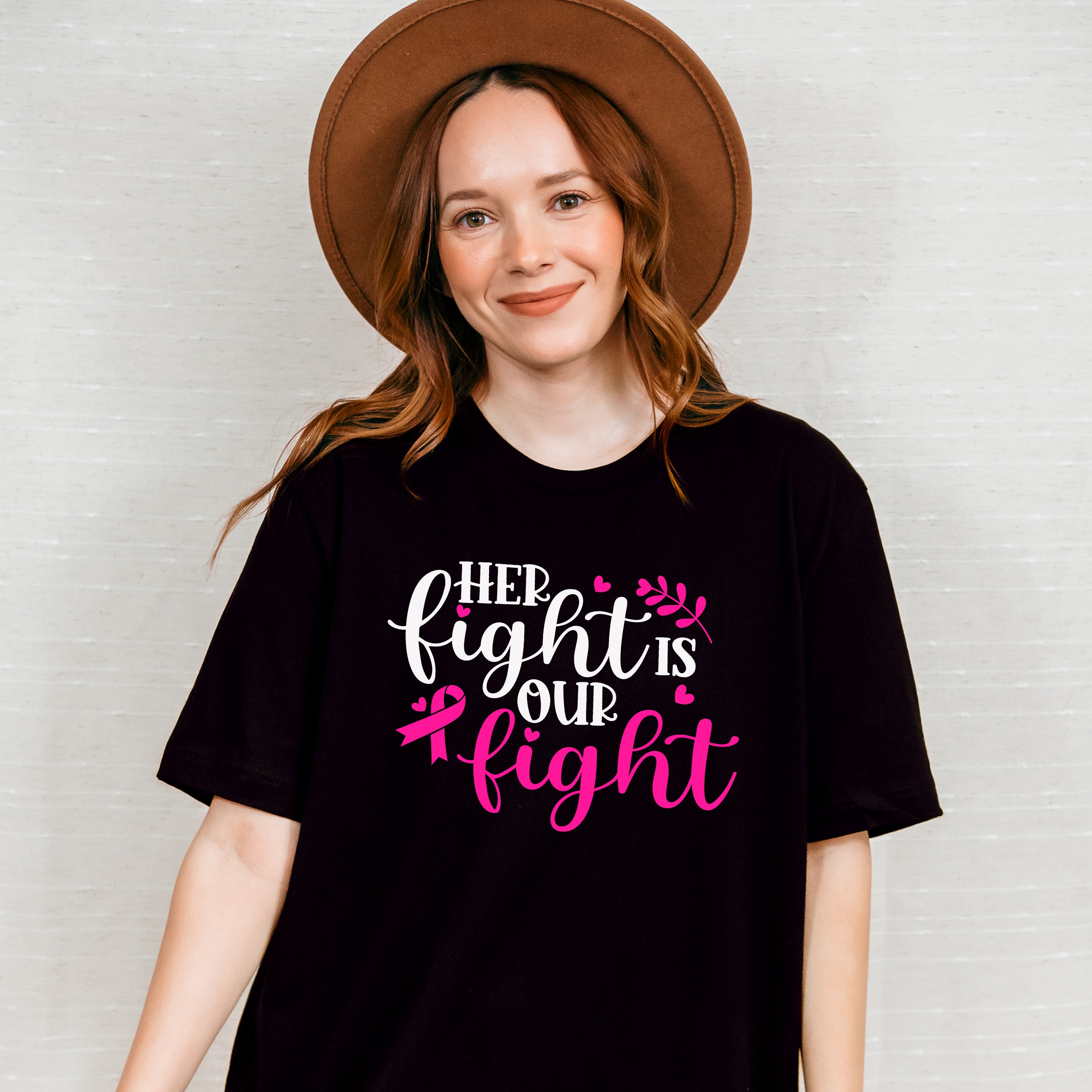 Her Fight Ribbon ,Cancer Theme T-shirt, Hoodie, Sweatshirt