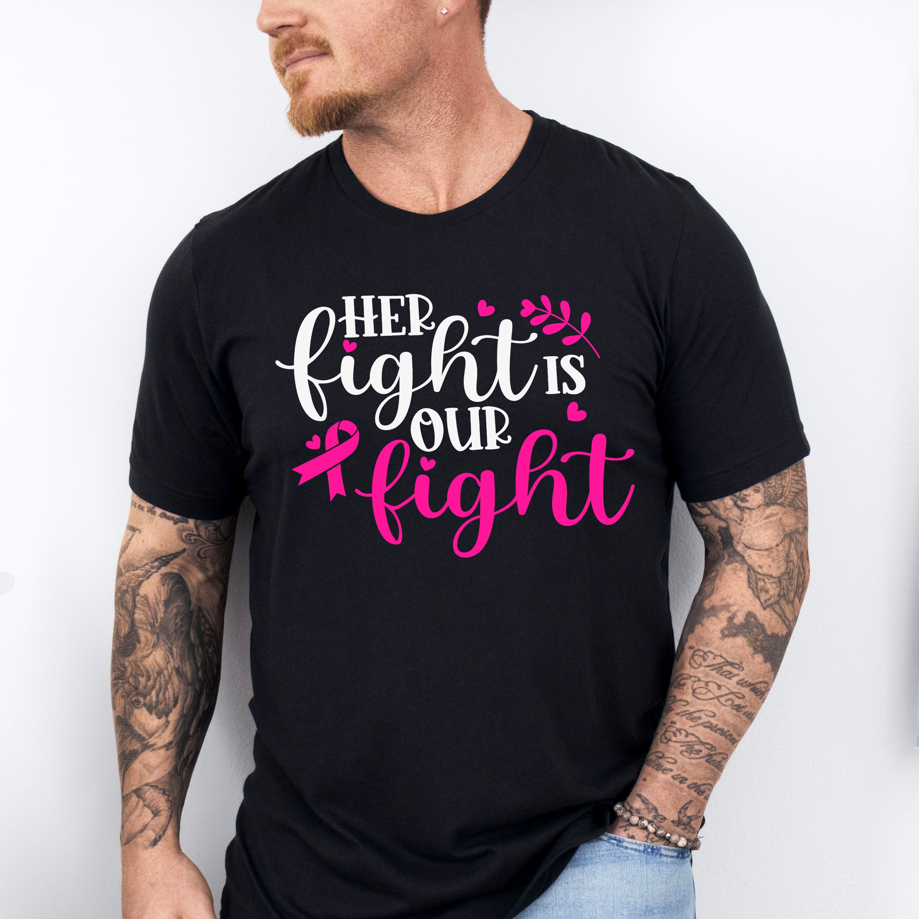 Her Fight Ribbon ,Cancer Theme T-shirt, Hoodie, Sweatshirt