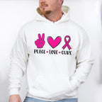 Peace, Love , Cure ,Cancer Theme T-shirt, Hoodie, Sweatshirt