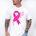 Birds and Ribbon , Cure ,Cancer Theme T-shirt, Hoodie, Sweatshirt