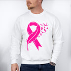 Birds and Ribbon , Cure ,Cancer Theme T-shirt, Hoodie, Sweatshirt