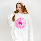 Pink Flower Cancer Theme T-shirt, Hoodie, Sweatshirt