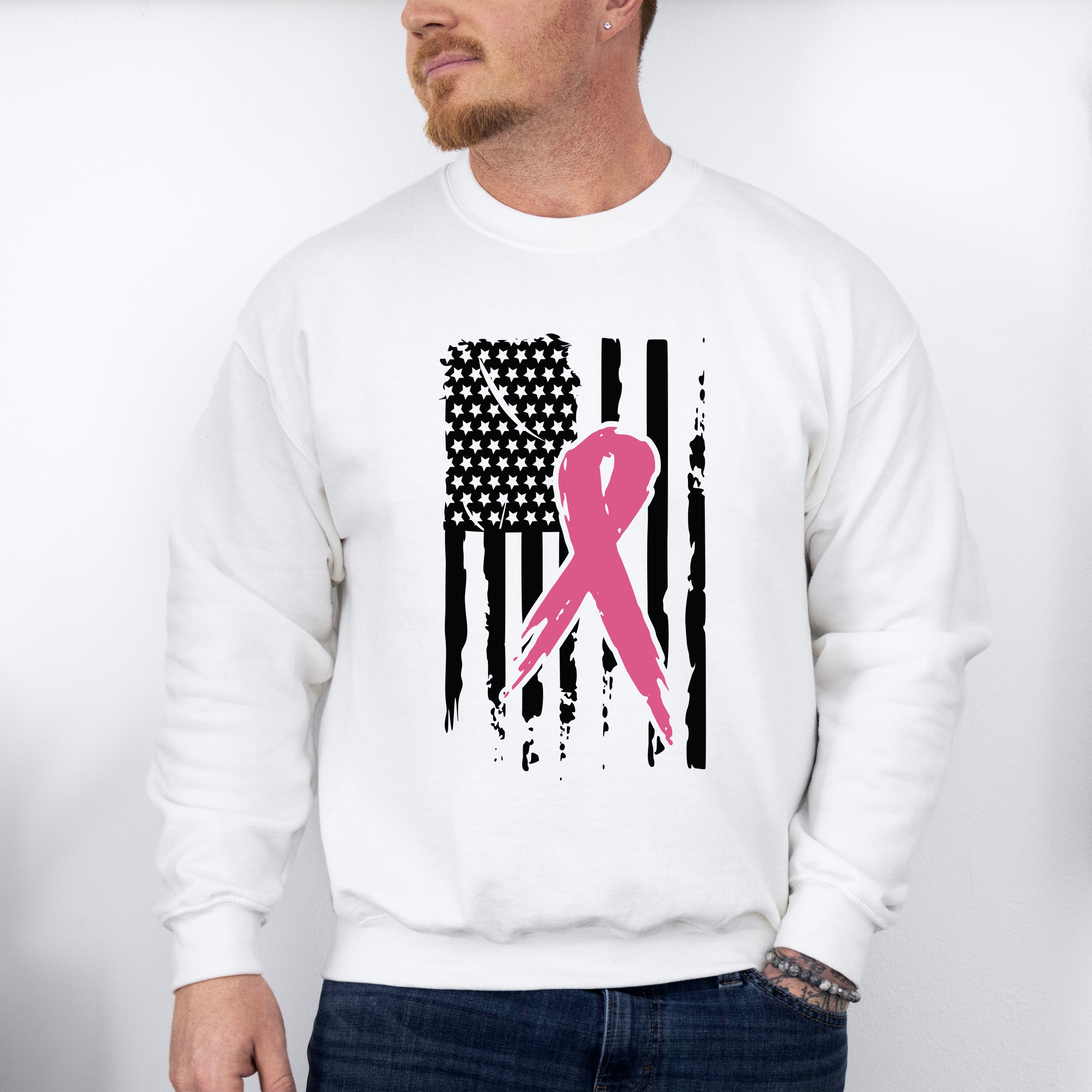 Breast Cancer Flag T-shirt, Hoodie, Sweatshirt