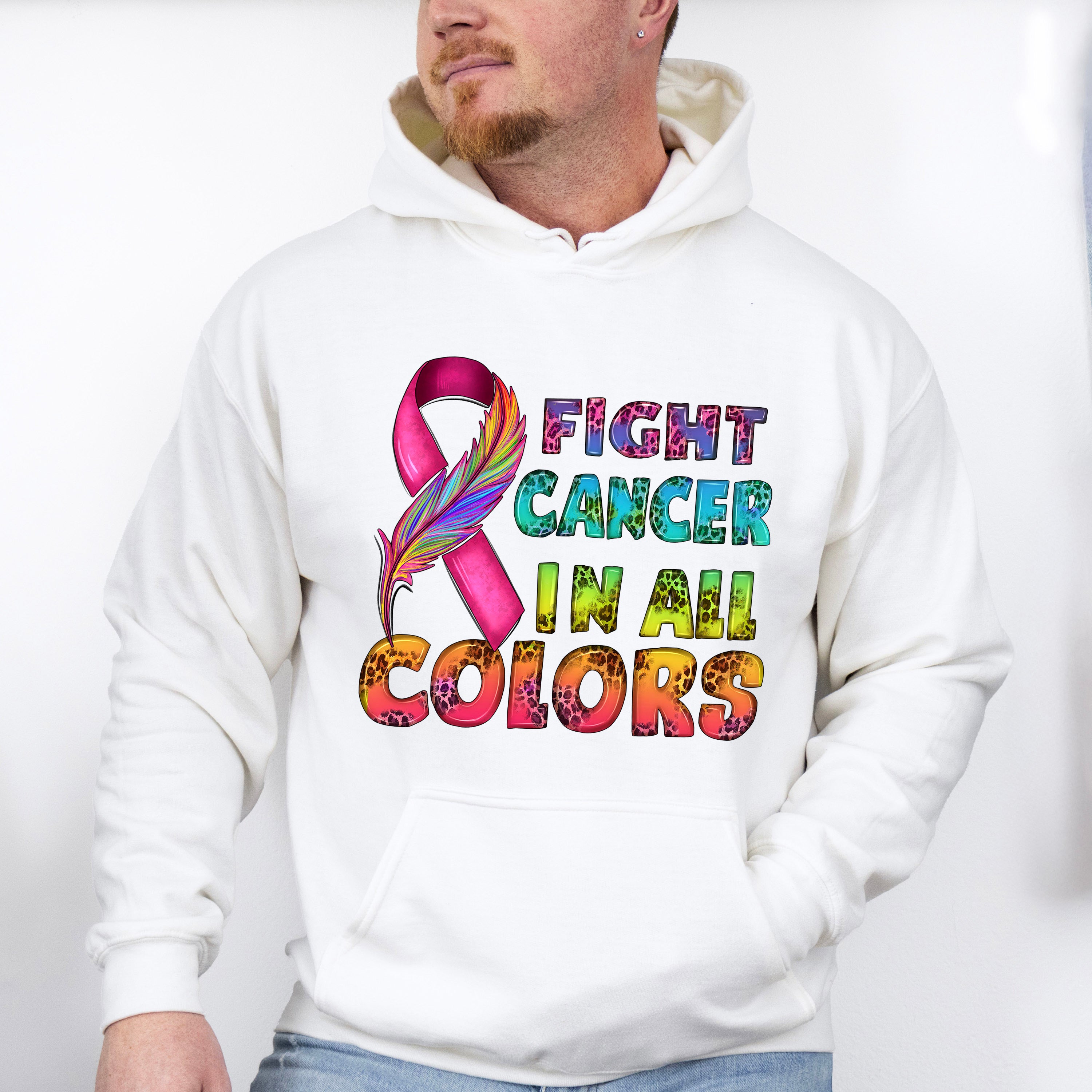 Fight Cancer in All Colors Cancer Theme T-shirt, Hoodie, Sweatshirt