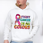 Fight Cancer in All Colors Cancer Theme T-shirt, Hoodie, Sweatshirt