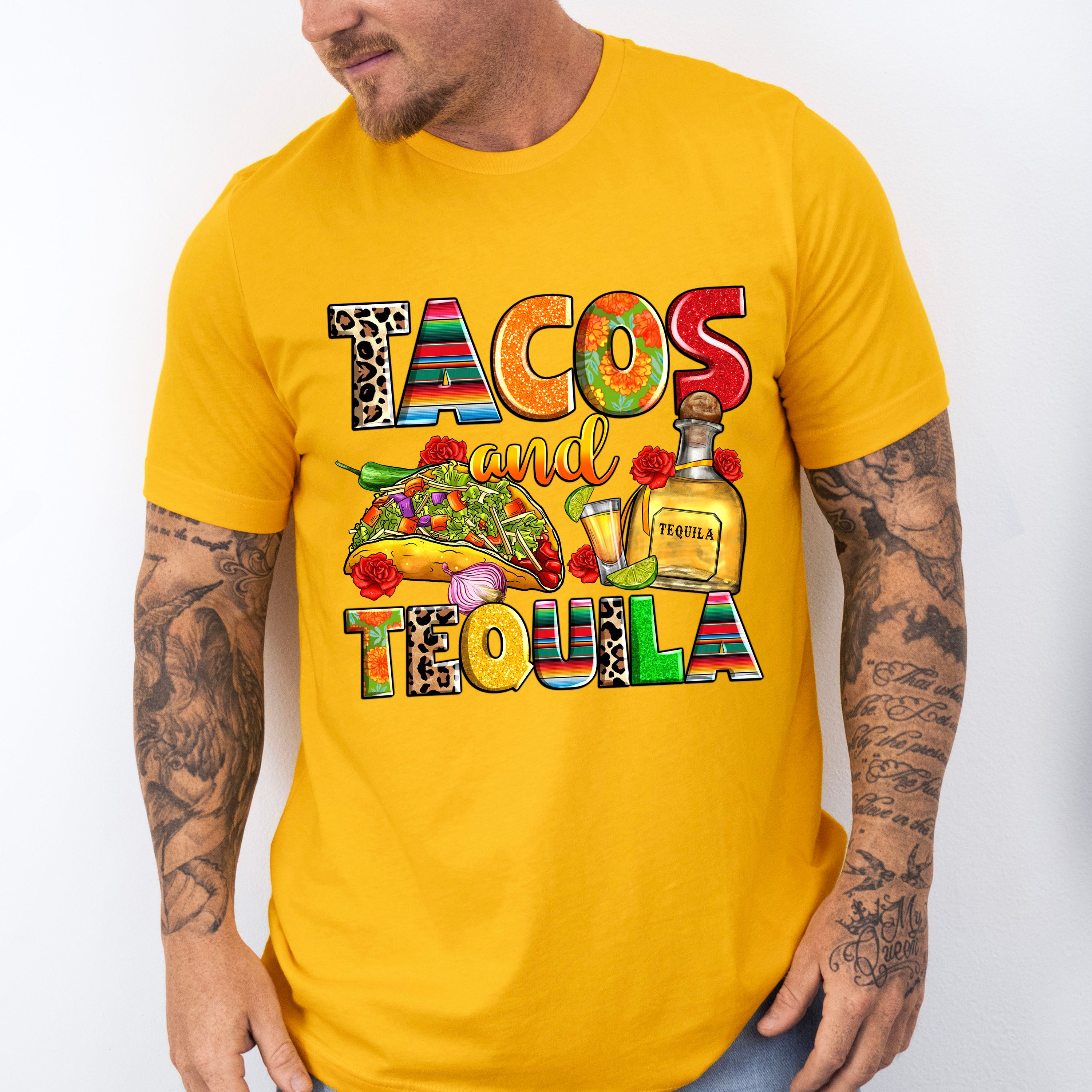 Tacos And Tequila Cinco De Mayo Unisex Crewneck T-Shirt Sweatshirt Hoodie