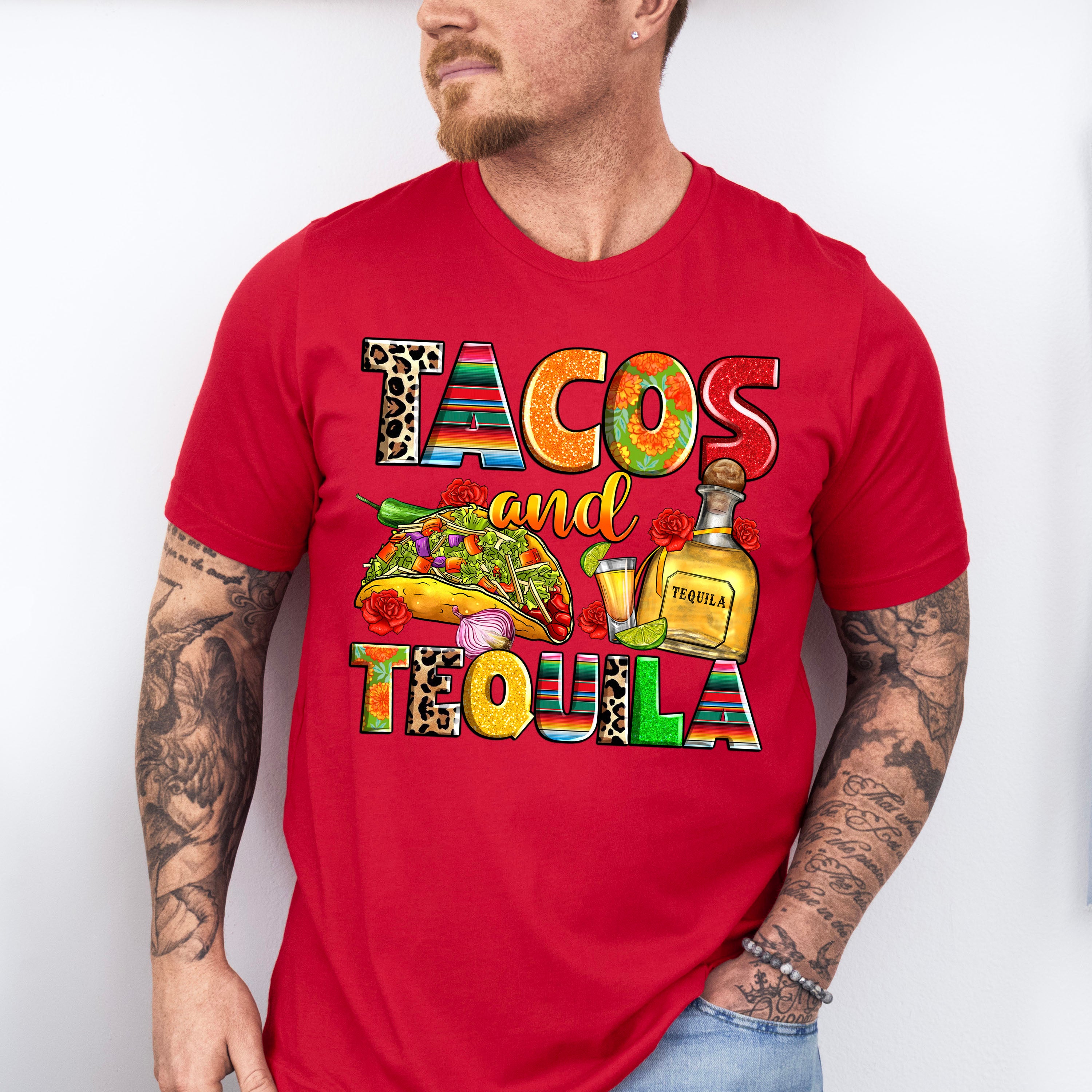 Tacos And Tequila Cinco De Mayo Unisex Crewneck T-Shirt Sweatshirt Hoodie