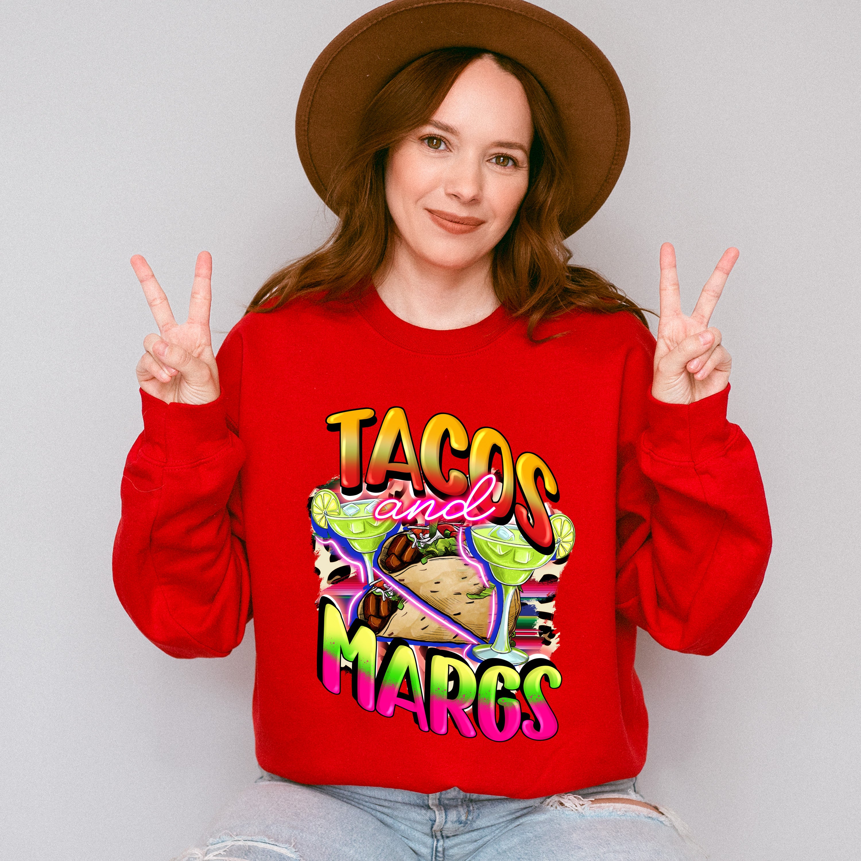 Tacos And Margs Cinco De Mayo Unisex Crewneck T-Shirt Sweatshirt Hoodie