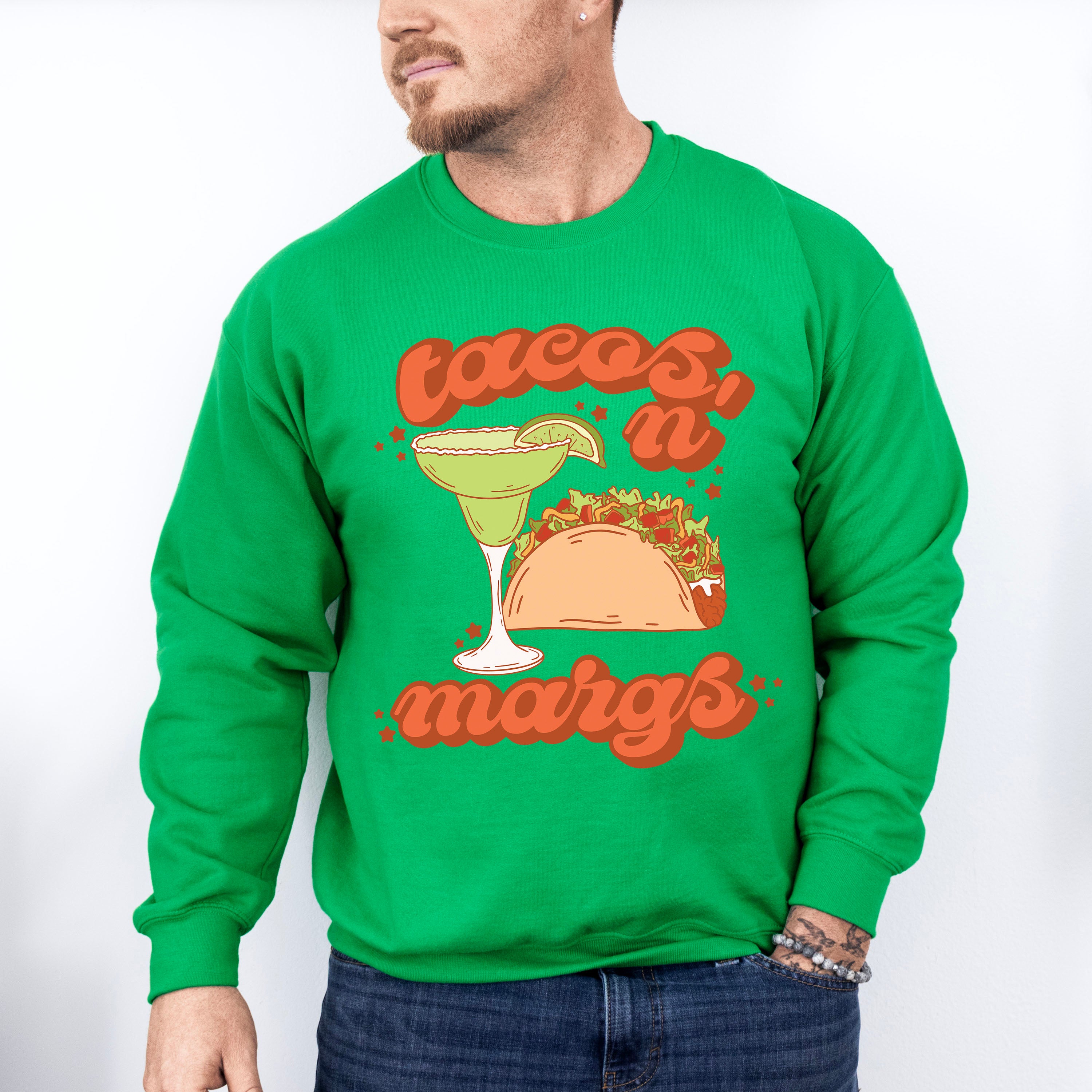 Tacos N Margs Cinco De Mayo Unisex Crewneck T-Shirt Sweatshirt Hoodie