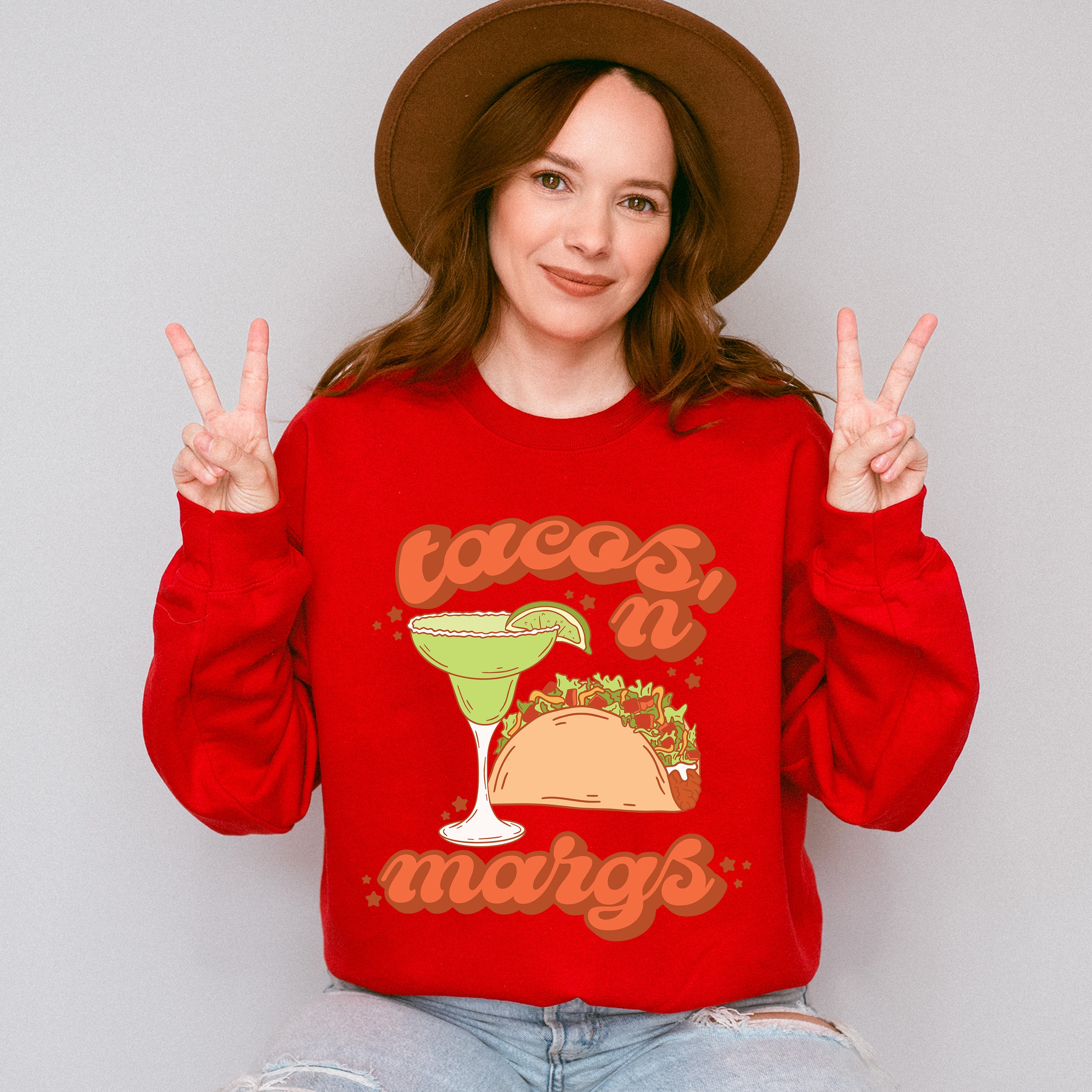 Tacos N Margs Cinco De Mayo Unisex Crewneck T-Shirt Sweatshirt Hoodie