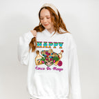 Happy Mexican Skull Cinco De Mayo Unisex Crewneck T-Shirt Sweatshirt Hoodie